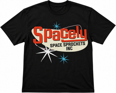 Spacely Space Sprockets Inc. Tee — Retro Atomic Age Graphic T-Shirt